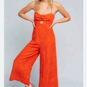 ELEVENSES Tropicale Halter Jumpsuit